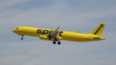 Avión de Spirit se prende en fuego mientras aterrizaba en Atlanta, no hay heridos