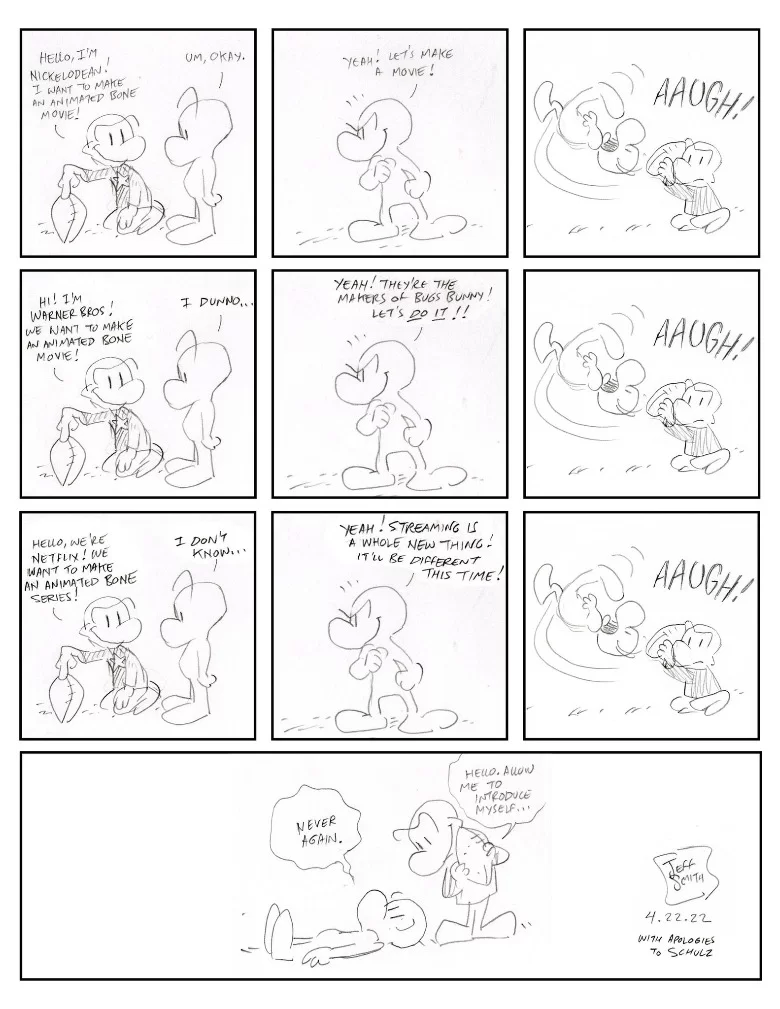 tira cómica de cancelación ósea