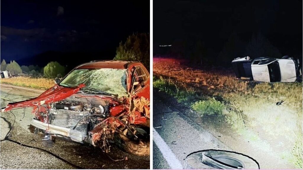 Venado ocasiona choque de frente entre dos vehículos en el condado Iron