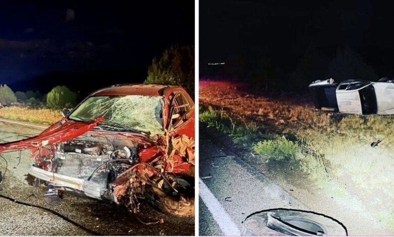 Venado ocasiona choque de frente entre dos vehículos en el condado Iron