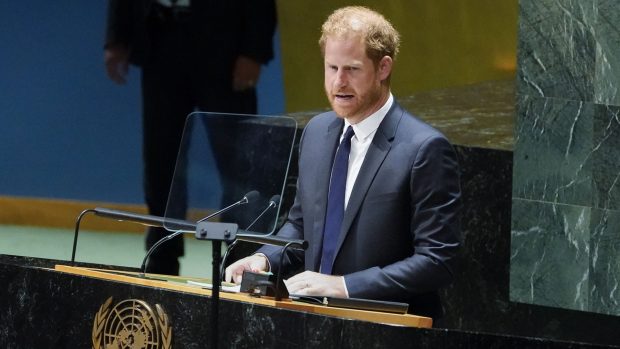 El príncipe Harry dando un discurso / Gtres