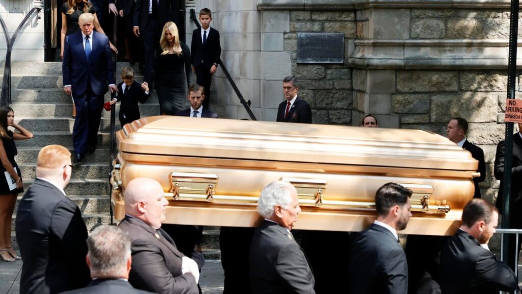 Despiden a Ivana Trump en Nueva York bajo estricta seguridad