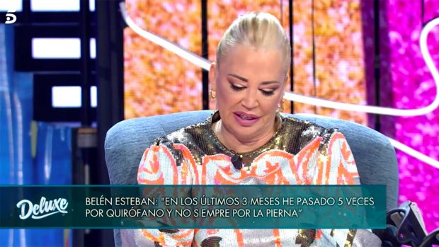 Belén Esteban en el plató / Telecinco