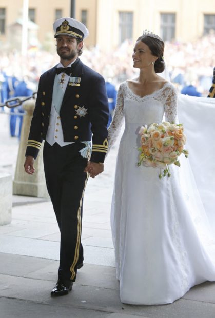 Carlos Felipe y Sofía de Suecia el día de su boda / Gtres