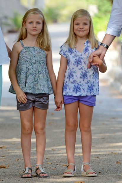 Leonor y Sofía en Mallorca 2013 / Gtres