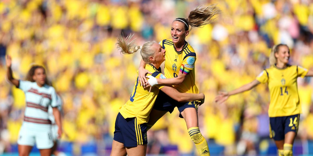 5-0: Suecia liquida a Portugal a balón parado y se mete en cuartos