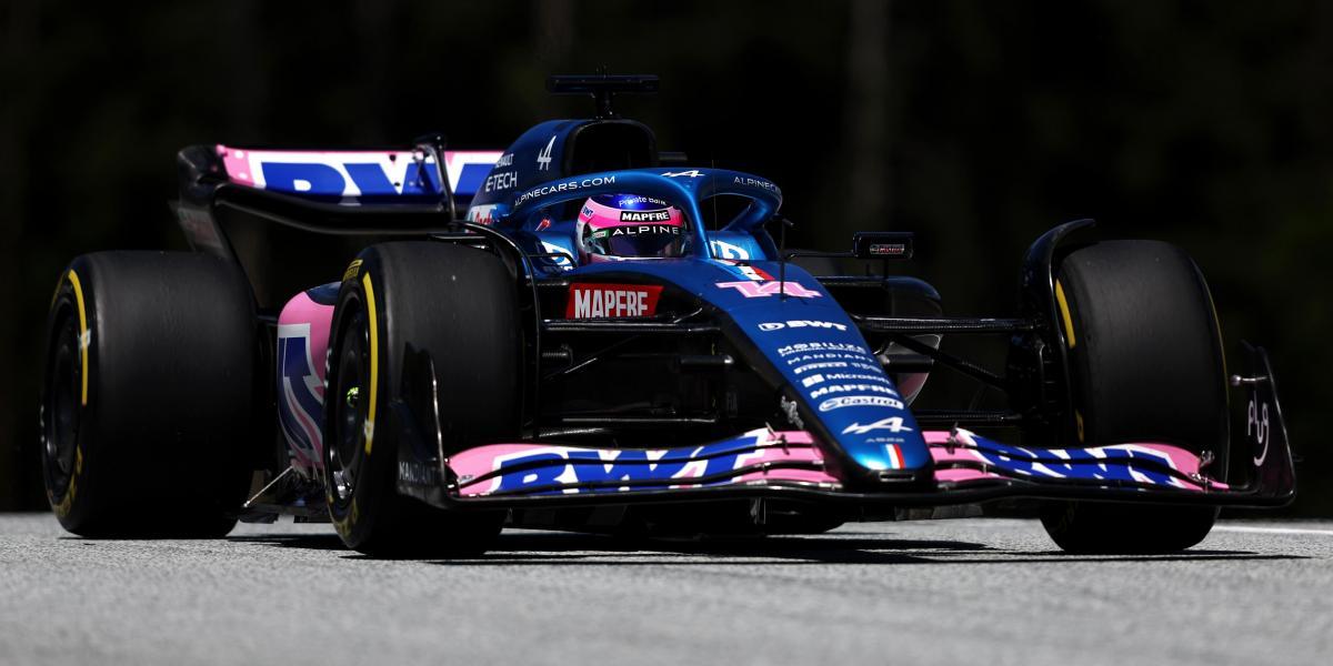 Alonso hizo la última parte de clasificación con el suelo roto