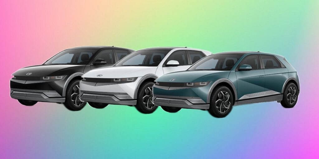 Aquí están las opciones de color del Hyundai IONIQ 5 entre las que puede elegir