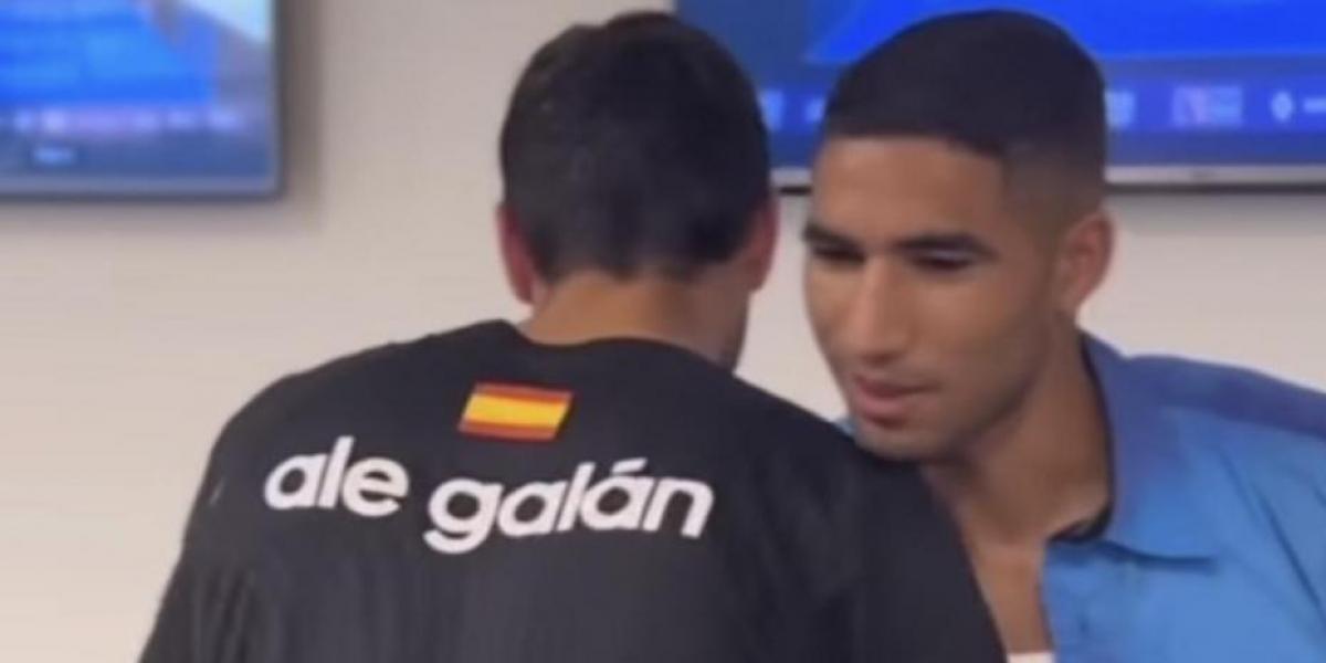 Así fue la visita de los jugadores del PSG a Ale Galán en Roland Garros