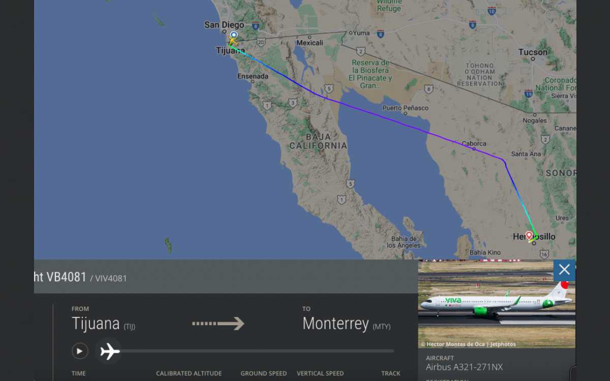 Avión aterriza de emergencia en Hermosillo por pasajero que se infligió heridas durante  crisis nerviosa