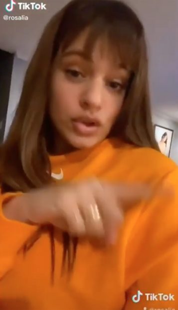 Vídeo de Rosalía / TikTok