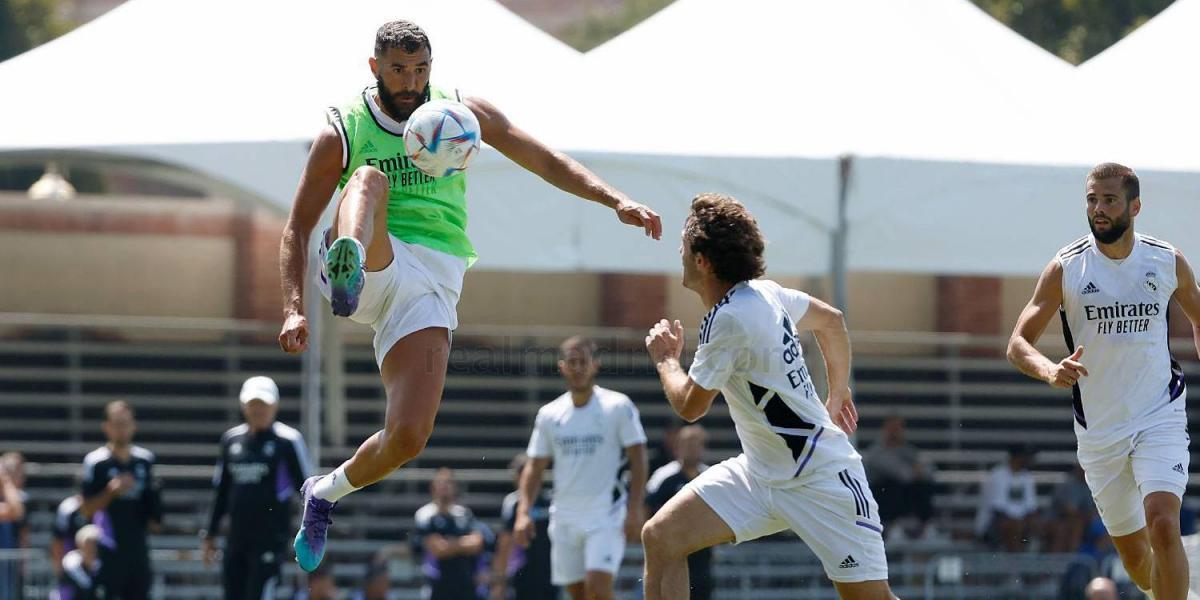 Benzema se lleva un susto antes del amistoso ante el América