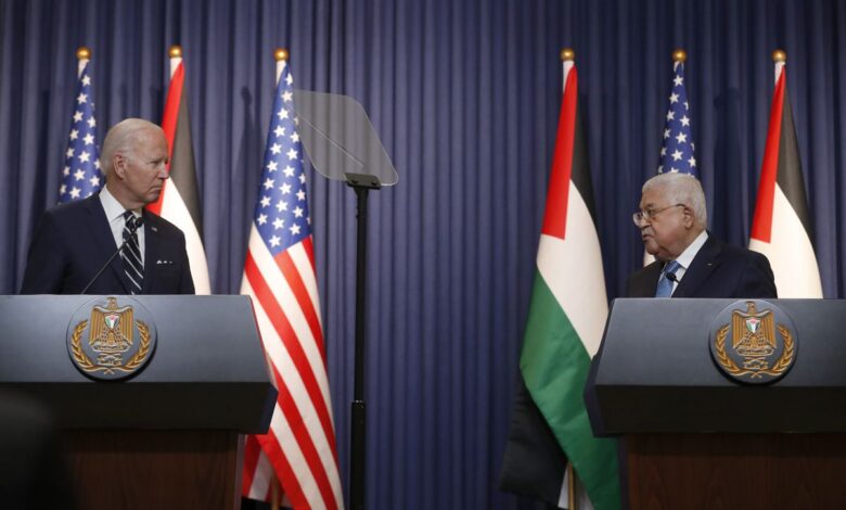 Biden ofrece ayudas económicas al pueblo palestino pero sin compromiso político
