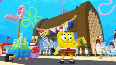 Cada personaje de SpongeBob SquarePants en el último DLC de Minecraft