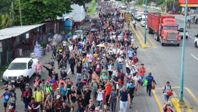 Caravana migrante sale hace Chiapas; CNDH pide medidas cautelares a favor de integrantes