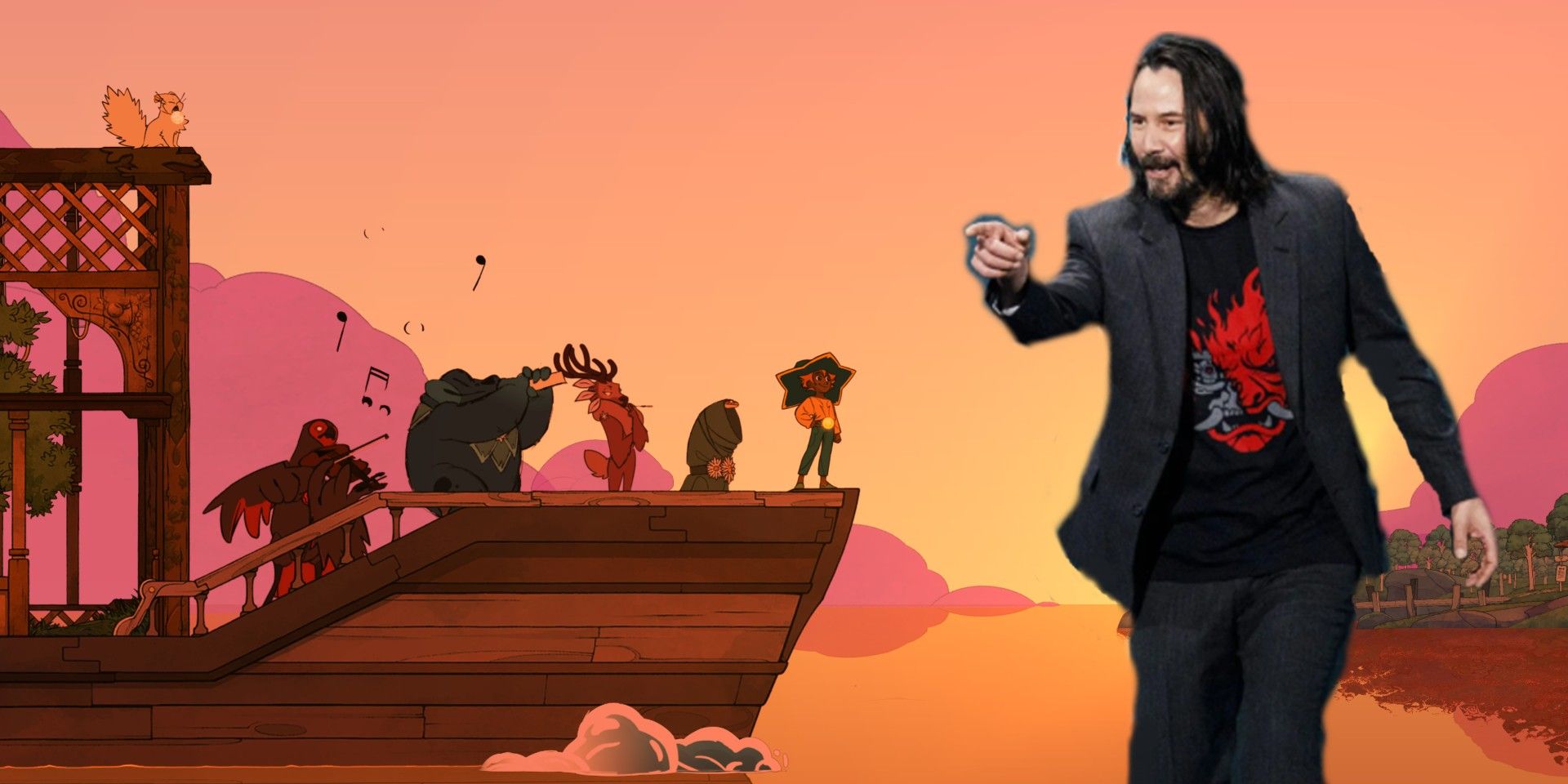 Cómo Cyberpunk 2077 de Keanu Reeves ayudó a Spiritfarer