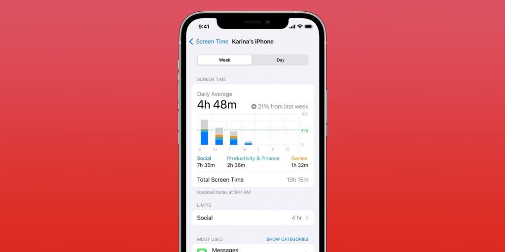 Cómo configurar límites de tiempo de pantalla para niños en un iPhone o iPad