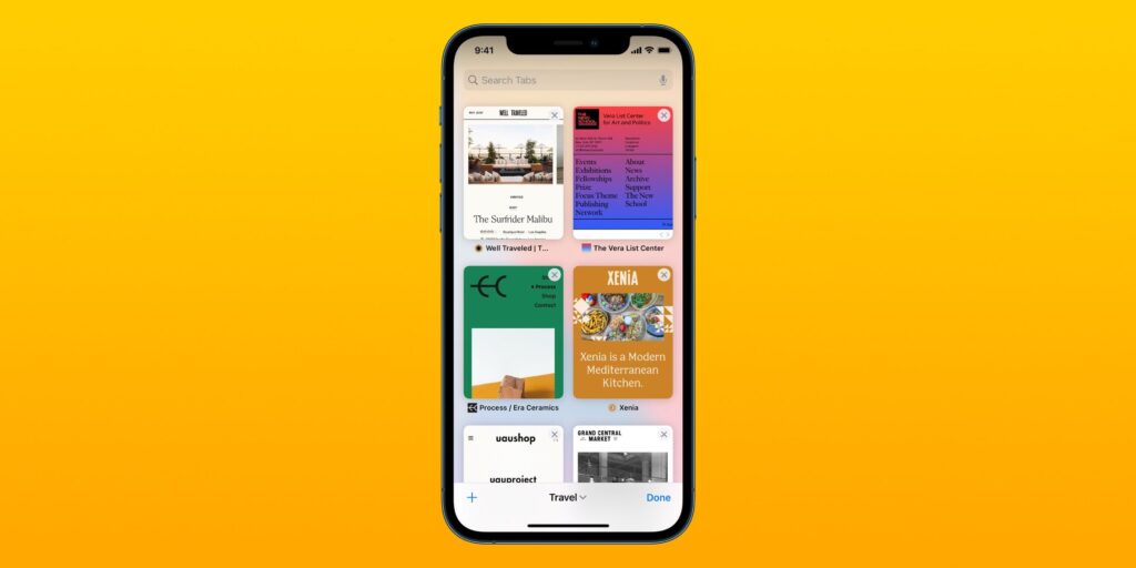 Cómo crear grupos de pestañas en Safari en iPhone