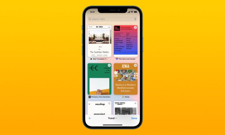 Cómo crear grupos de pestañas en Safari en iPhone