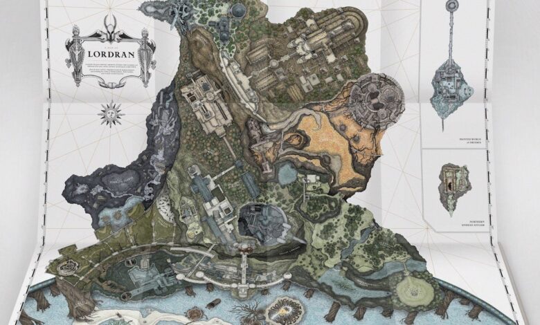 Cómo se creó el mapa más detallado de Lordran para un libro de Dark Souls Lore