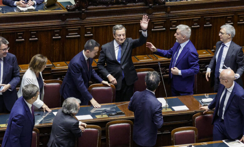 Draghi ofrece su renuncia por segunda vez