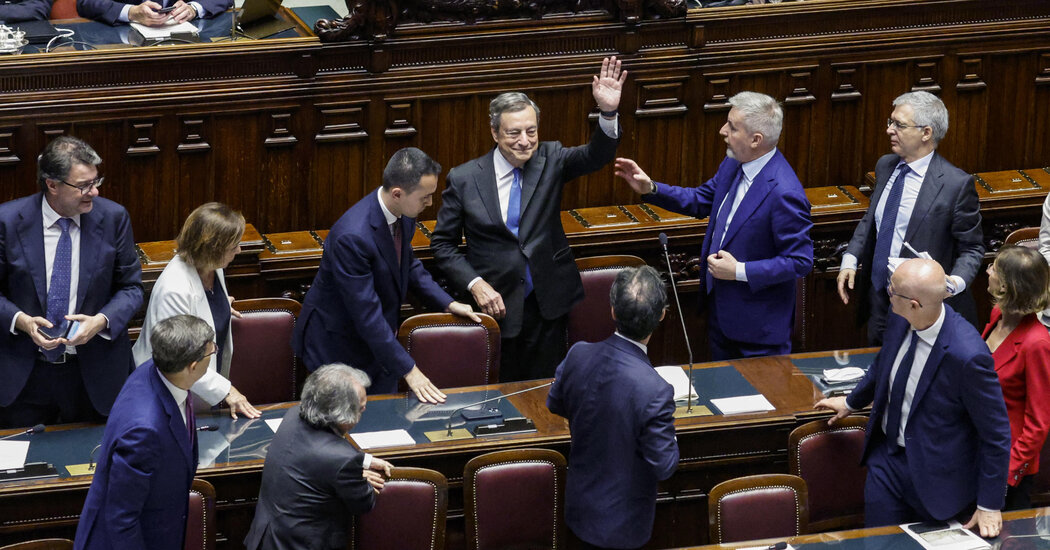 Draghi ofrece su renuncia por segunda vez