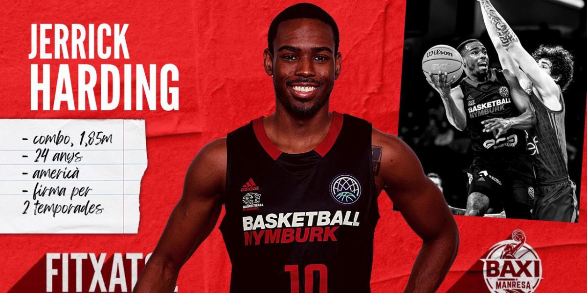 El Baxi Manresa cierra el juego exterior con el base Jerrick Harding
