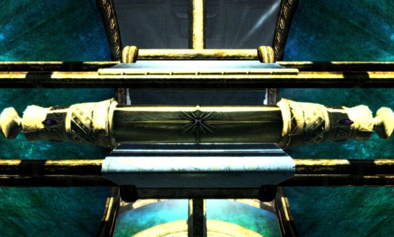 El Elder Scroll de la vida real de Skyrim Fan incluye runas brillantes