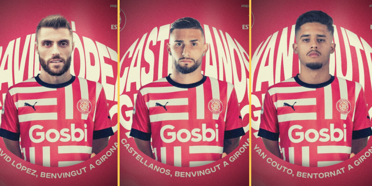 El Girona anuncia sus tres primeros refuerzos de una tacada