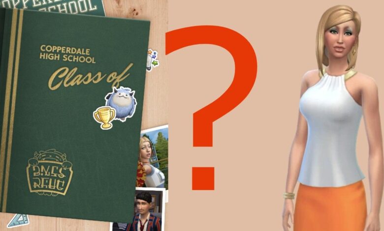 El anuario de Sims 4 High School revela la vieja nariz de Nancy Landgraab