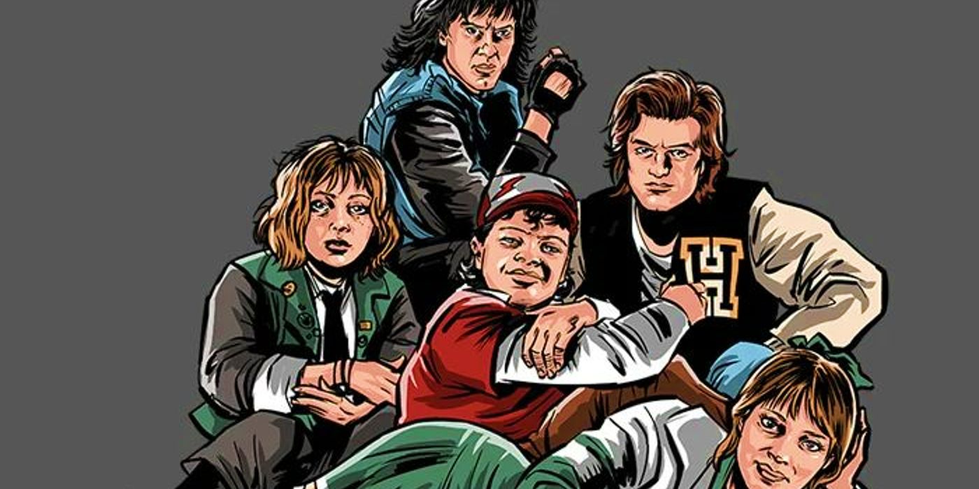 El arte cruzado de Stranger Things 4 recrea los carteles de Breakfast Club y Goonies