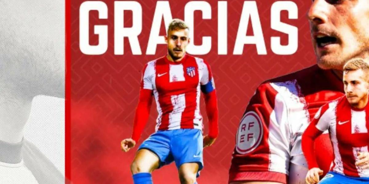 El capitán del Atlético B se despide con un emotivo mensaje