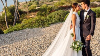 El impresionante vestido con el que Alejandra López dio el 'sí, quiero' a Joan Mir
