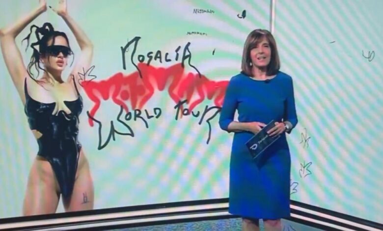 El lapsus de Ana Blanco en el Telediario de TVE con el que 'rebautiza' la gira de Rosalía