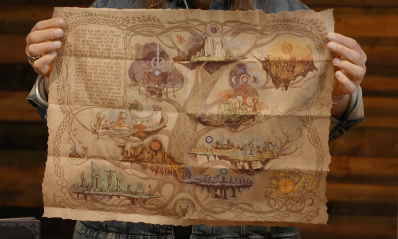 El mapa de la edición de coleccionista de GoW Ragnarök oculta los detalles de la tradición