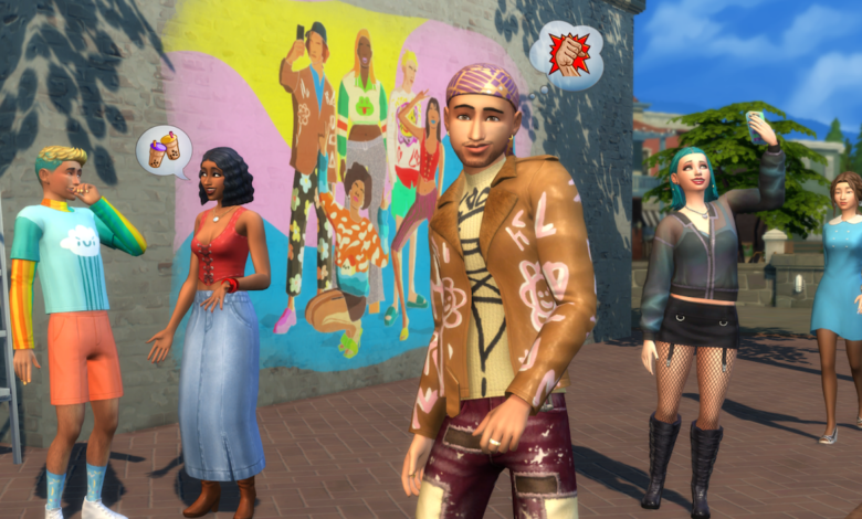 El paquete de expansión Sims 4 High School Years incluye ropa Depop personalizada