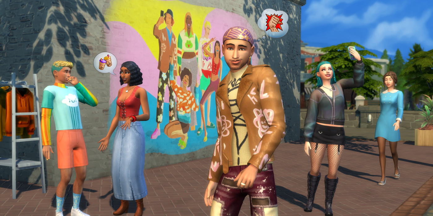 El paquete de expansión Sims 4 High School Years incluye ropa Depop personalizada