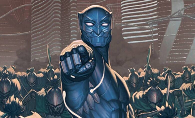 El rediseño futurista de Black Panther muestra cómo se vería como un villano