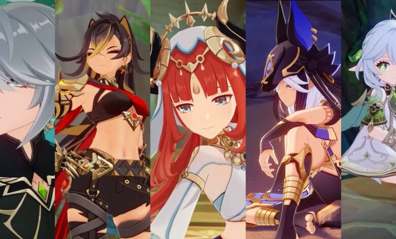 El tráiler de Genshin Impact revela aún más personajes nuevos de Sumeru