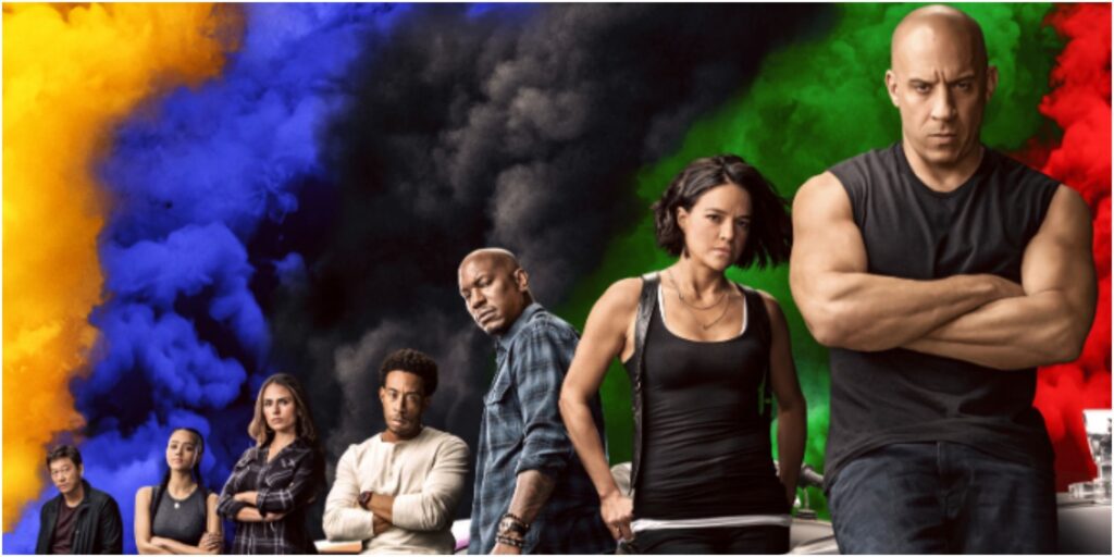 El video Fast 10 Set muestra una escena épica de acrobacias automovilísticas con un nuevo personaje