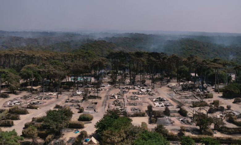 Escenas de devastación emergen de un suroeste de Francia devastado por el fuego