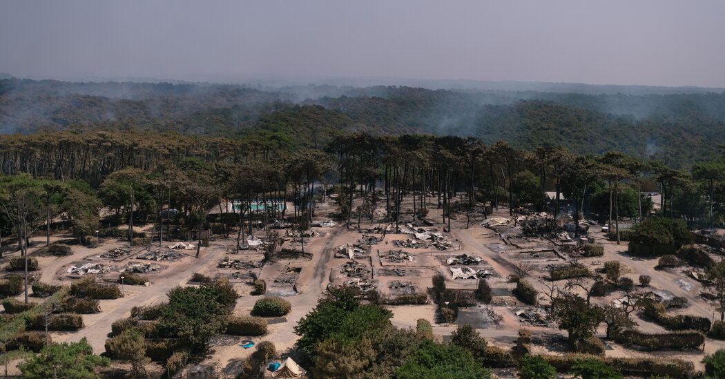 Escenas de devastación emergen de un suroeste de Francia devastado por el fuego