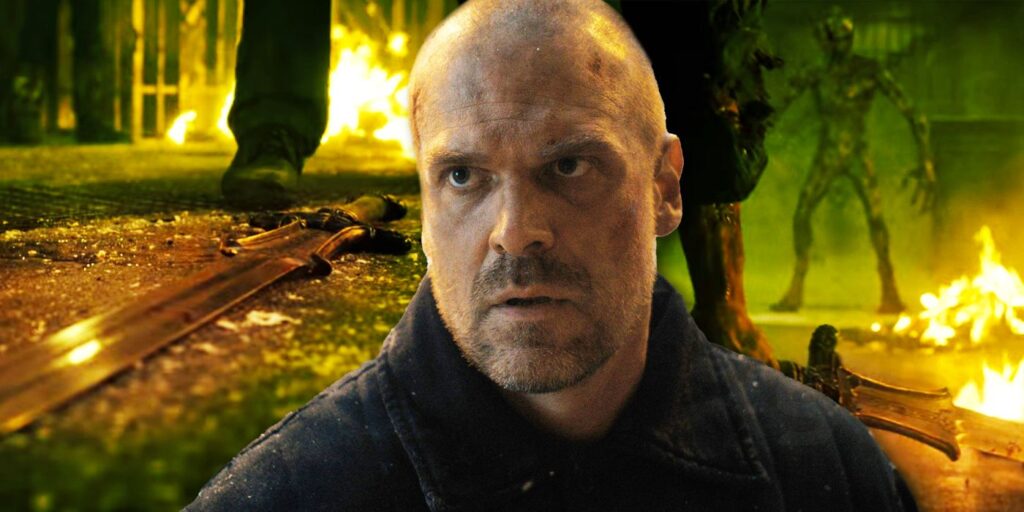 Espera, ¿de dónde sacó Hopper esa espada?