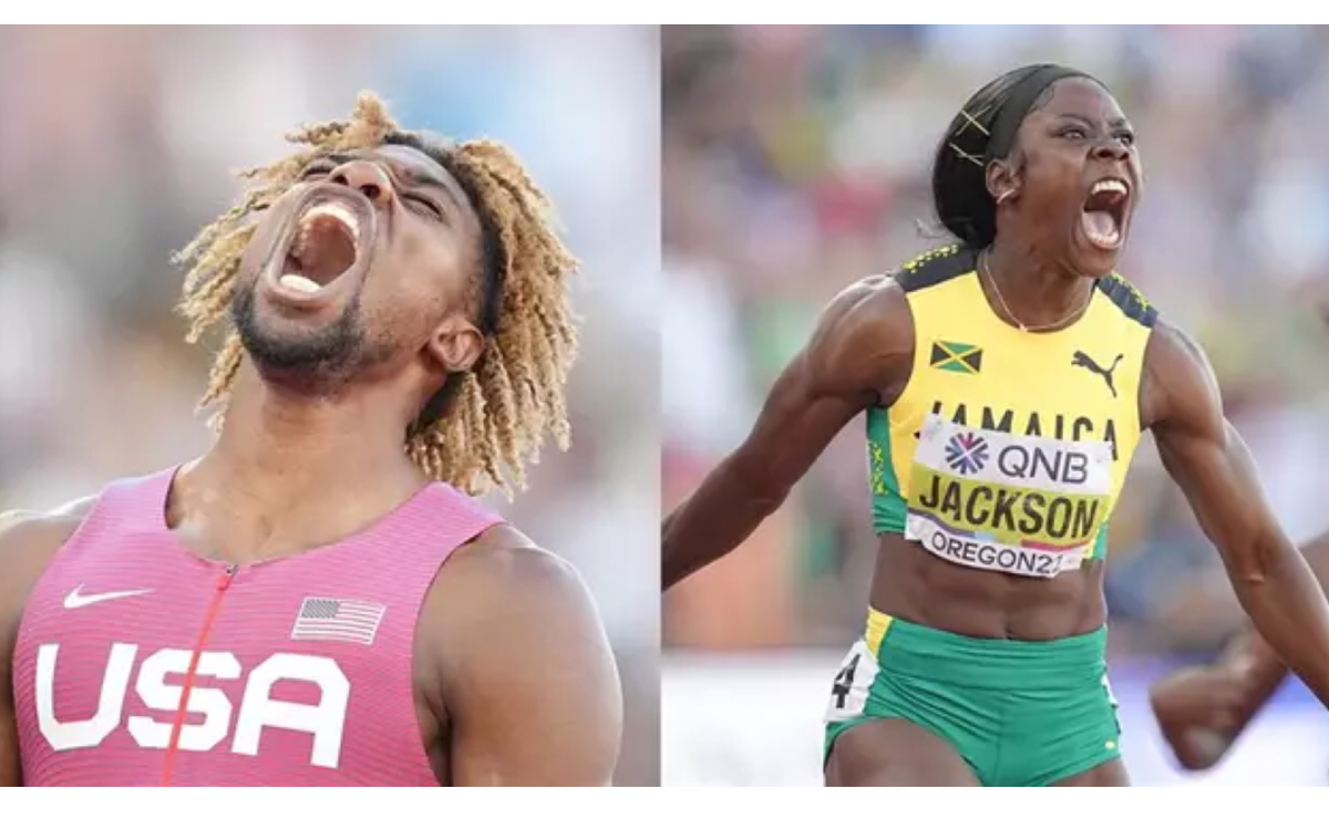 Eugene 2022: Noah Lyles y Shericka Jackson se coronan en los 200 metros planos | Video