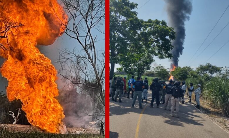 Fallece una persona tras explosión en ducto de Pemex en Veracruz | Videos