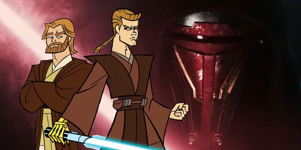 Fan Art de KOTOR reimagina a Darth Revan al estilo de las Guerras Clon de 2003