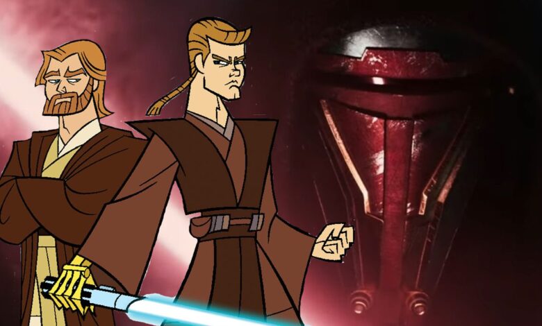 Fan Art de KOTOR reimagina a Darth Revan al estilo de las Guerras Clon de 2003