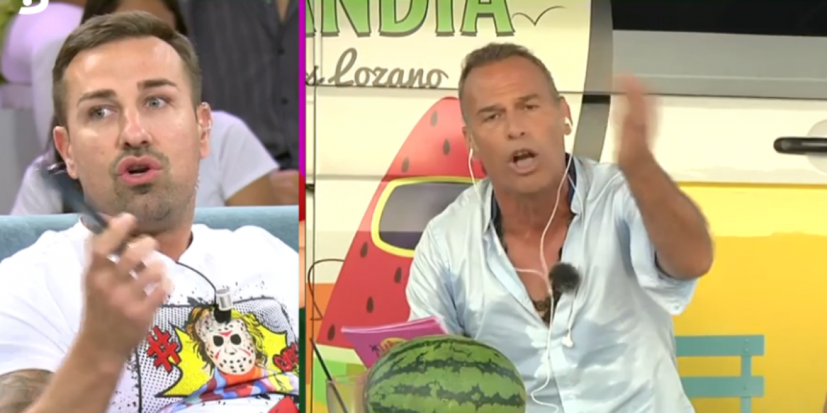 Fuerte bronca entre Rafa Mora y Carlos Lozano: "Tú sí que eres un búfalo"