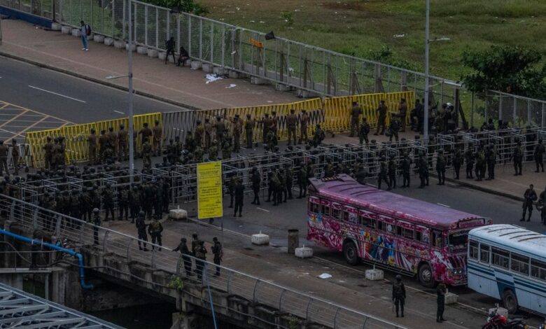 Fuerzas de Sri Lanka asaltan campamento de protesta en centro de levantamiento