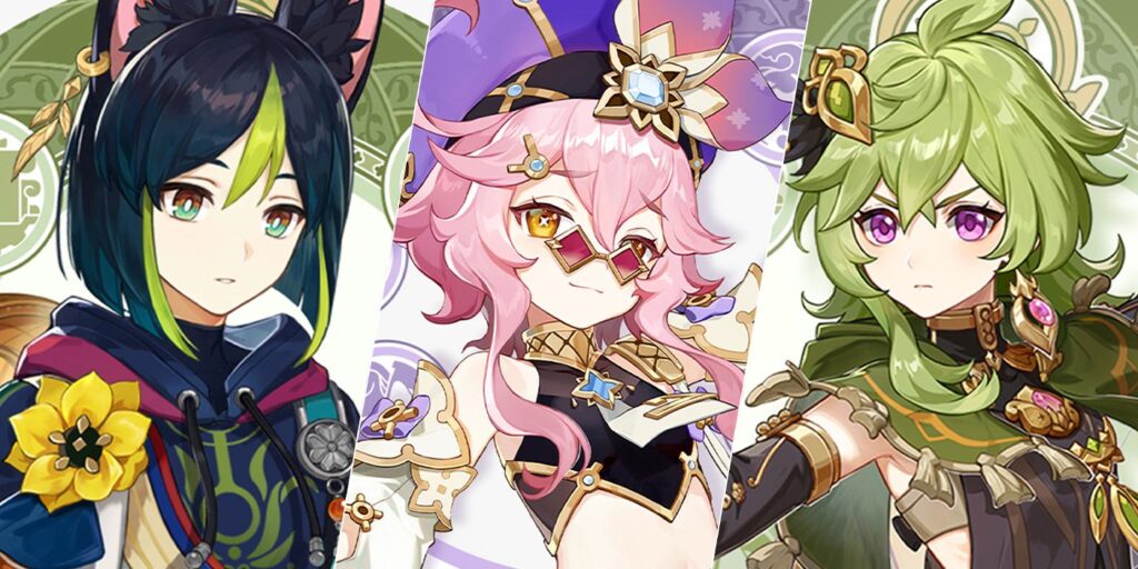 Genshin Impact confirma que Collei, Dori y Tighnari son jugables para 3.0